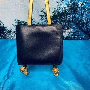 Fendi Black Leather Mens Wallet EUC